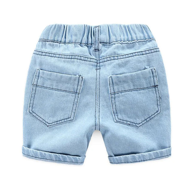 Summer Baby Boys Denim Shorts Fashion Hole Children Jeans South Korea Style Kids Casual Cowboy Shorts Child Beach Pants 2-7Years