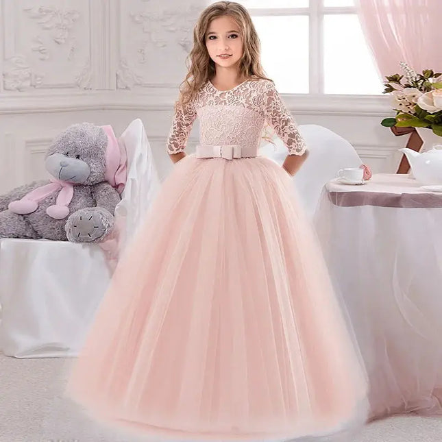 Children Princess Girls Party Wear Kids Christmas Dress Girl's Birthday Dress Baby Girl Wedding Banquet Clothes 3-14 years