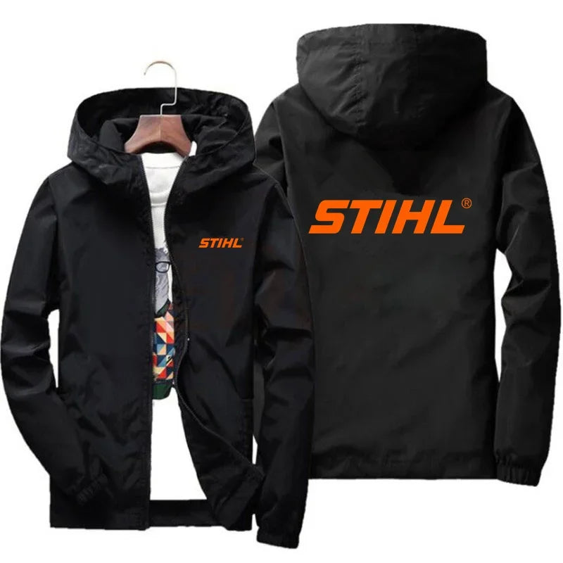 2025 Spring and Autumn New Men's Jacket Simple Solid Color Baseball Collar Zipper Windbreaker Jacket Cycling Jacket