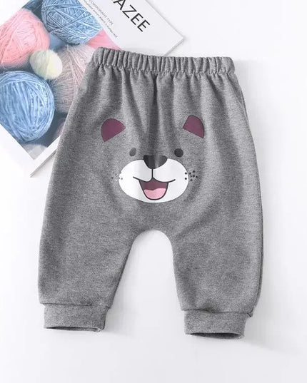 0-2 Years Cotton Baby Pants Spring Autumn Leisure Harem Trousers Baby Boys Girls Big PP Pant Dropshipping