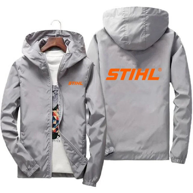 2025 Spring and Autumn New Men's Jacket Simple Solid Color Baseball Collar Zipper Windbreaker Jacket Cycling Jacket