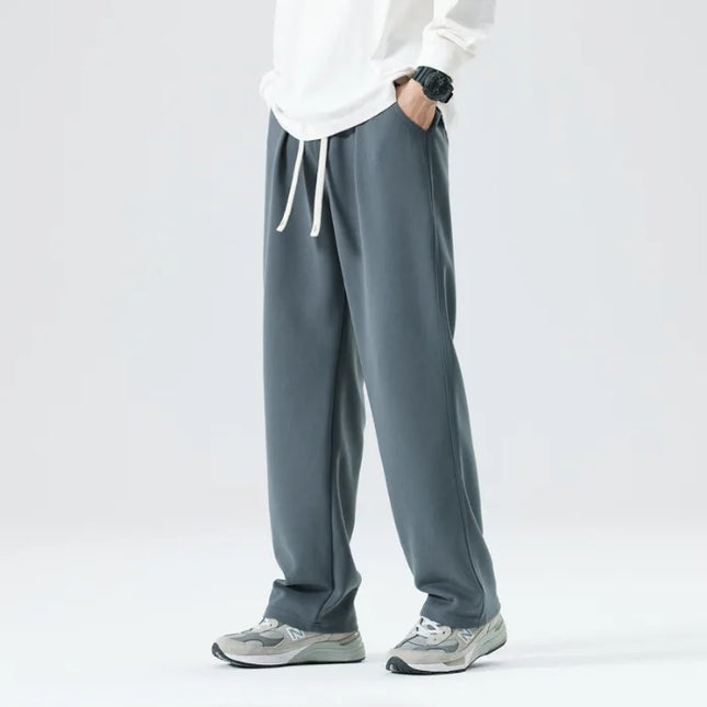 Men's winter pants  Casual Baggy Wide Leg Straight Trousers padded Sweatpants Big size streetwear Fashion Good quality pants