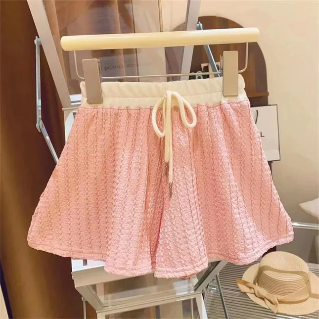 Girls Clothes Set Summer Kids Cute Sweet Short Sleeve Top+Shorts 2Pcs Outfits Children Casual Comforts Sportswear Suits 2-10Y