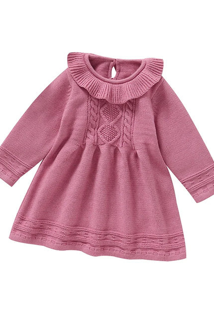 elegant baby girl knit dresses