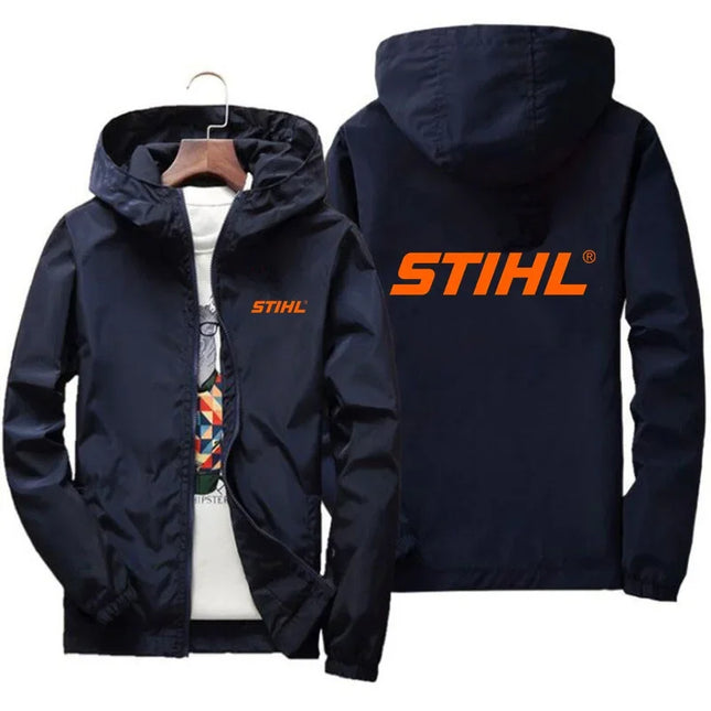 2025 Spring and Autumn New Men's Jacket Simple Solid Color Baseball Collar Zipper Windbreaker Jacket Cycling Jacket