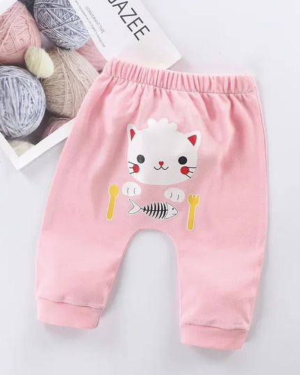 0-2 Years Cotton Baby Pants Spring Autumn Leisure Harem Trousers Baby Boys Girls Big PP Pant Dropshipping