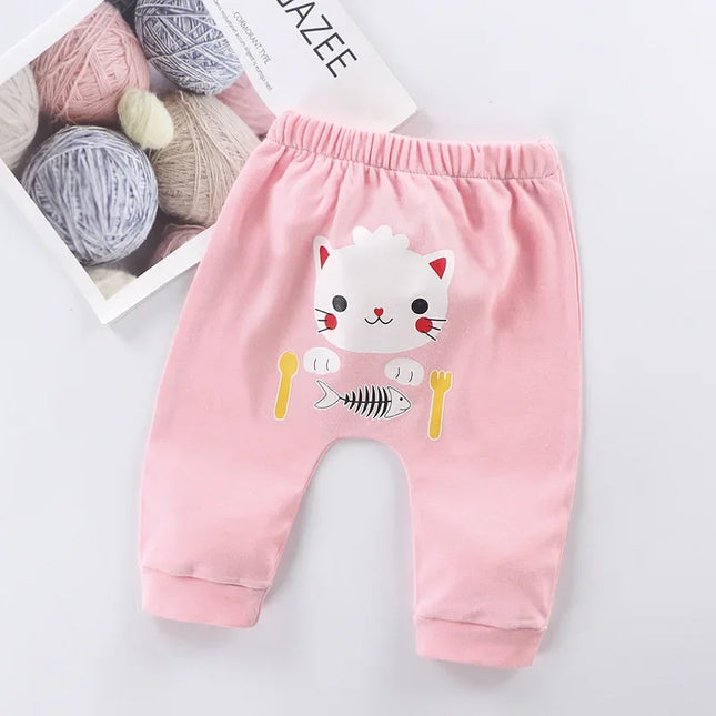 0-2 Years Cotton Baby Pants Spring Autumn Leisure Harem Trousers Baby Boys Girls Big PP Pant Dropshipping