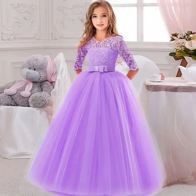 Children Princess Girls Party Wear Kids Christmas Dress Girl's Birthday Dress Baby Girl Wedding Banquet Clothes 3-14 years